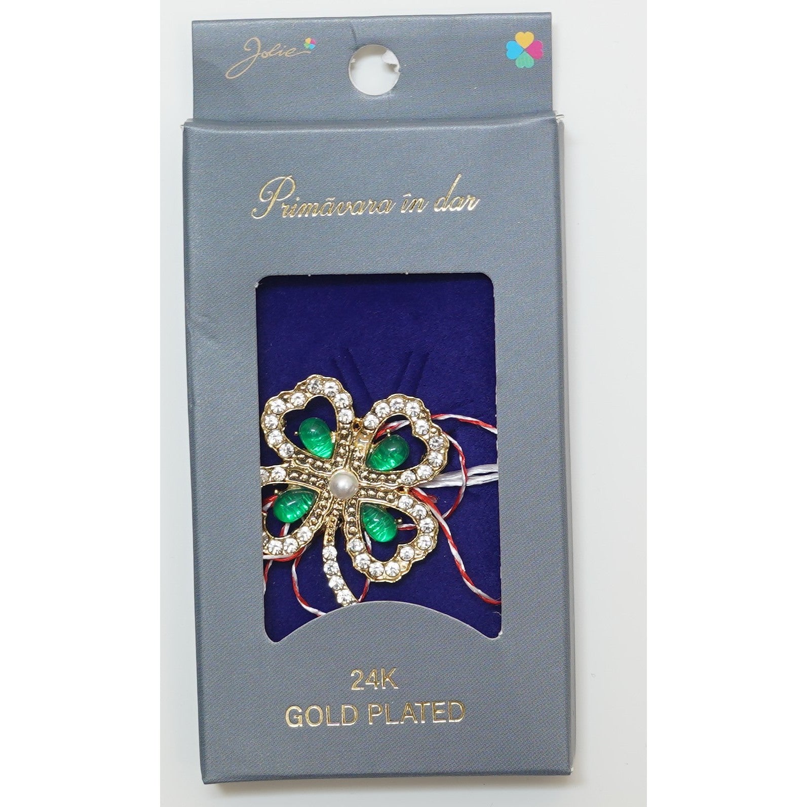 Martisor Brosa Placata cu Aur 24K, Dimensiune Brosa Aprox 2- 3 cm, Model 25-0