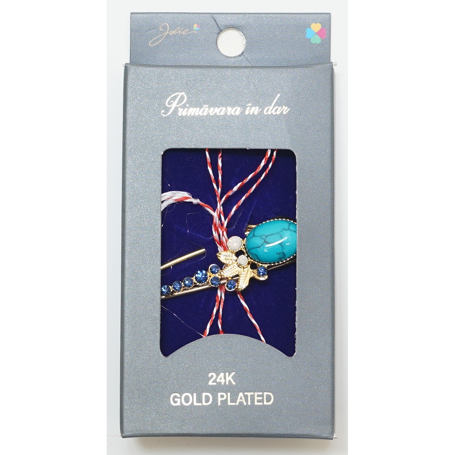 Martisor Brosa Placata cu Aur 24K, Dimensiune Brosa Aprox 2- 3 cm, Model 26-0