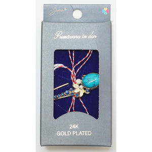 Martisor Brosa Placata cu Aur 24K, Dimensiune Brosa Aprox 2- 3 cm, Model 26-0