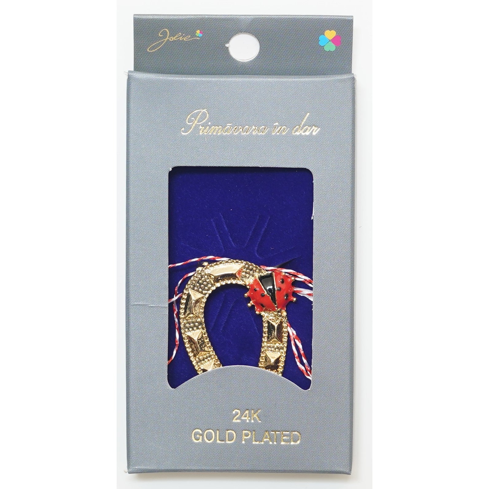 Martisor Brosa Placata cu Aur 24K, Dimensiune Brosa Aprox 2- 3 cm, Model 27-0