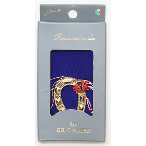 Martisor Brosa Placata cu Aur 24K, Dimensiune Brosa Aprox 2- 3 cm, Model 27-0