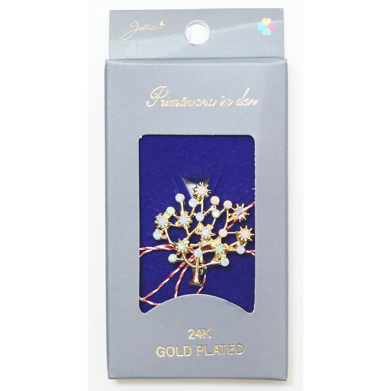 Martisor Brosa Placata cu Aur 24K, Dimensiune Brosa Aprox 2- 3 cm, Model 7-0