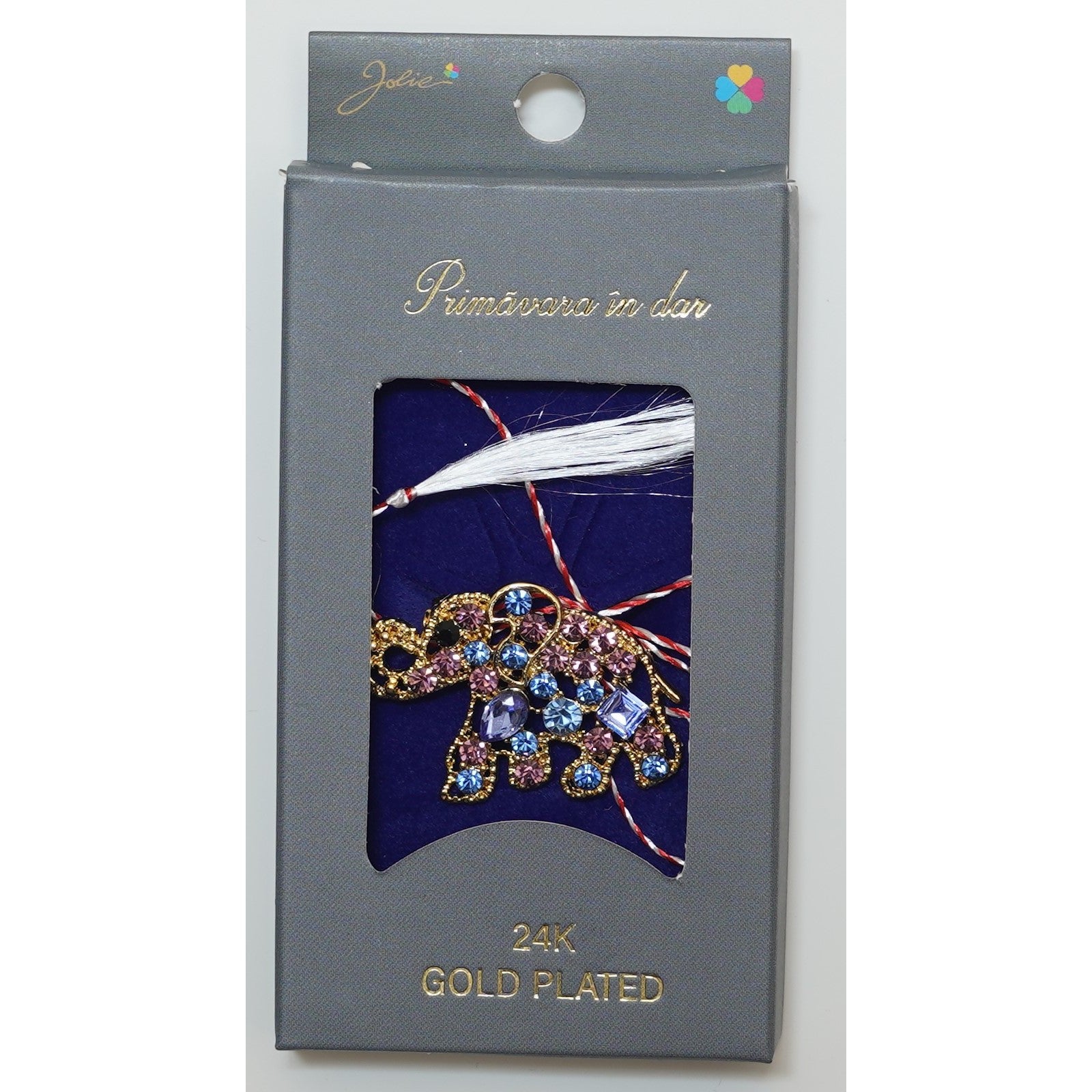 Martisor Brosa Placata cu Aur 24K, Dimensiune Brosa Aprox 2- 3 cm, Model 8-0