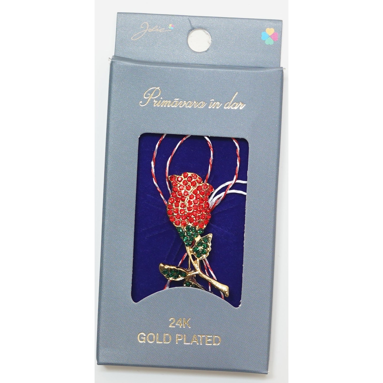 Martisor Brosa Placata cu Aur 24K, Dimensiune Brosa Aprox 2- 3 cm, Model 9-0