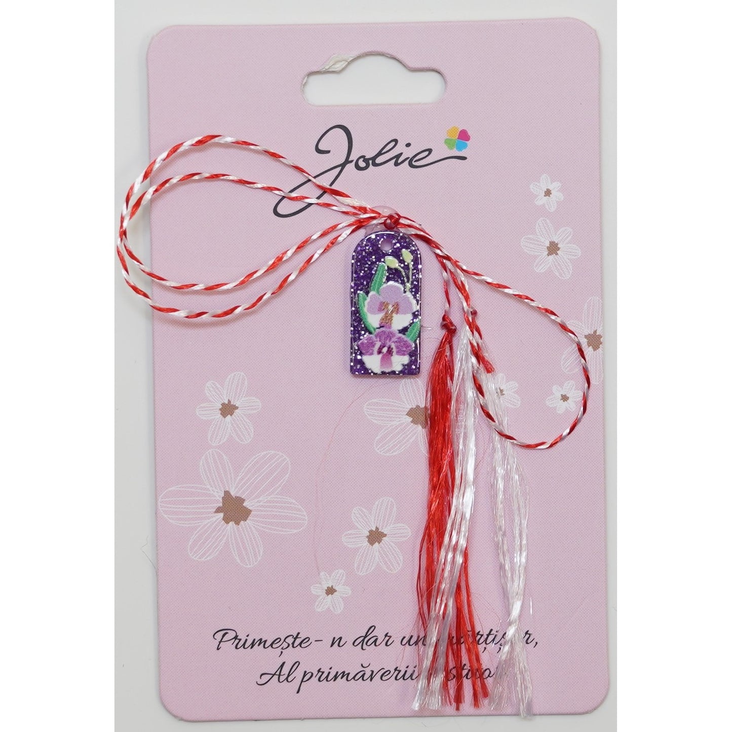 Martisor din Acril, Dimensiune Pandantiv Aprox 2 cm, Multicolor, Model 2-0