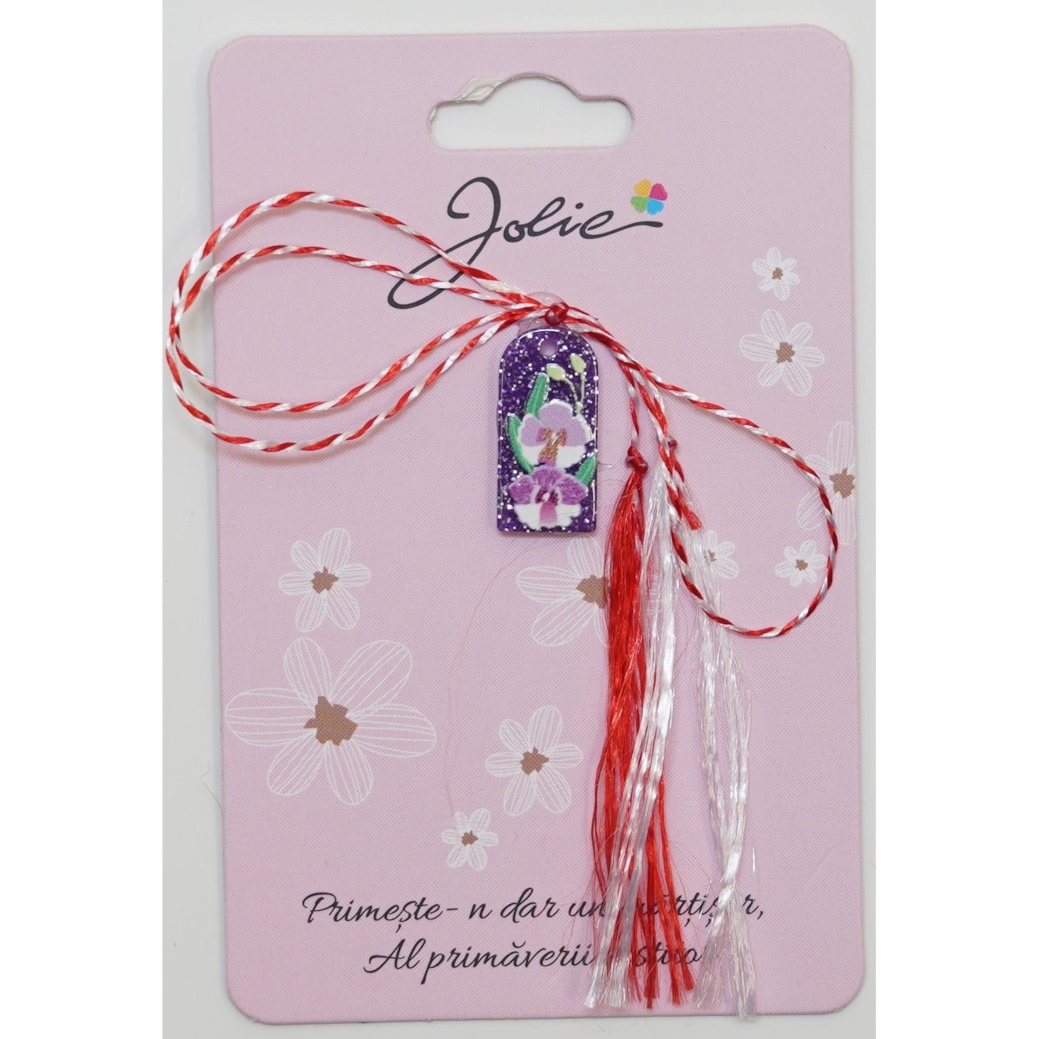 Martisor din Acril, Dimensiune Pandantiv Aprox 2 cm, Multicolor, Model 2-0
