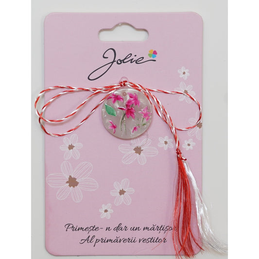 Martisor din Acril, Dimensiune Pandantiv Aprox 2 cm, Multicolor, Model 6-0