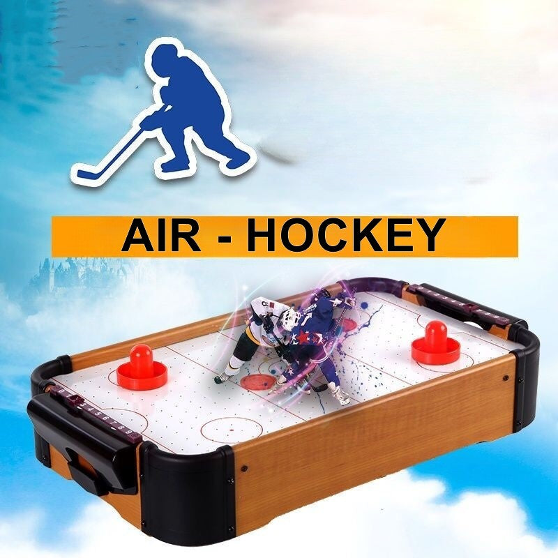 Masa Air-Hockey Flippy, 51 x 31.5 x 9.5 cm, bara pentru punctaj, material ABS, maro-1