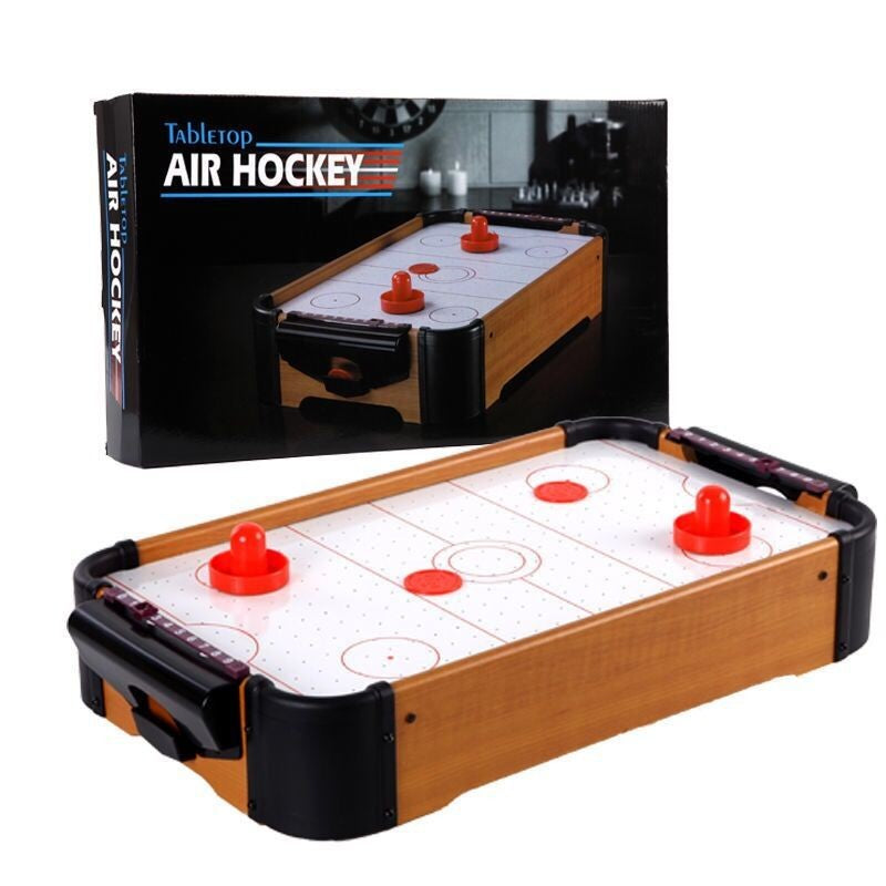 Masa Air-Hockey Flippy, 51 x 31.5 x 9.5 cm, bara pentru punctaj, material ABS, maro-5