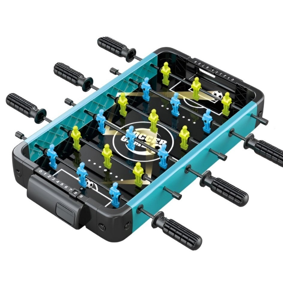 Masa de Fotbal cu Teren si 18 Jucatori Flippy, 6 Manere, 2 Mingi, cu Tablou Scor, din ABS, 49.8x26x6.6 cm, Design Multicolor, pentru Copii/ Adulti-0