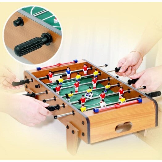 Masa de Fotbal cu Teren si 18 Jucatori Flippy, 6 Manere, cu Tablou pentru Scor, din Metal, Lemn si ABS, 69 x 36.5 x 23 cm, cu Picioare, pentru copii/adulti-6