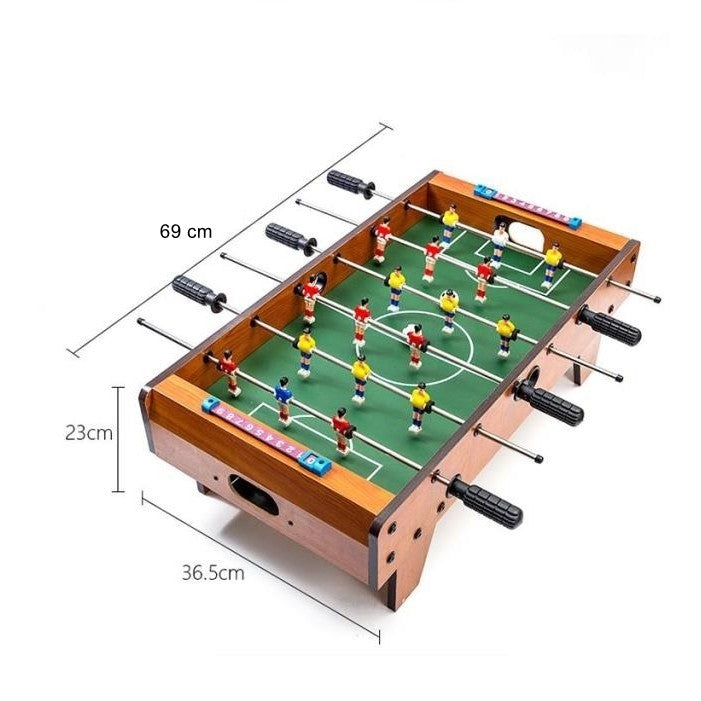Masa de Fotbal cu Teren si 18 Jucatori Flippy, 6 Manere, cu Tablou pentru Scor, din Metal, Lemn si ABS, 69 x 36.5 x 23 cm, cu Picioruse, pentru copii/adulti-5