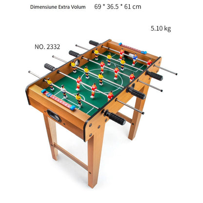 Masa de Fotbal cu Teren si 18 Jucatori Flippy, 6 Manere, cu Tablou pentru Scor, din Metal, Lemn si ABS, 69 x 36.5 x 61 cm, cu Picioruse, pentru copii/adulti-3