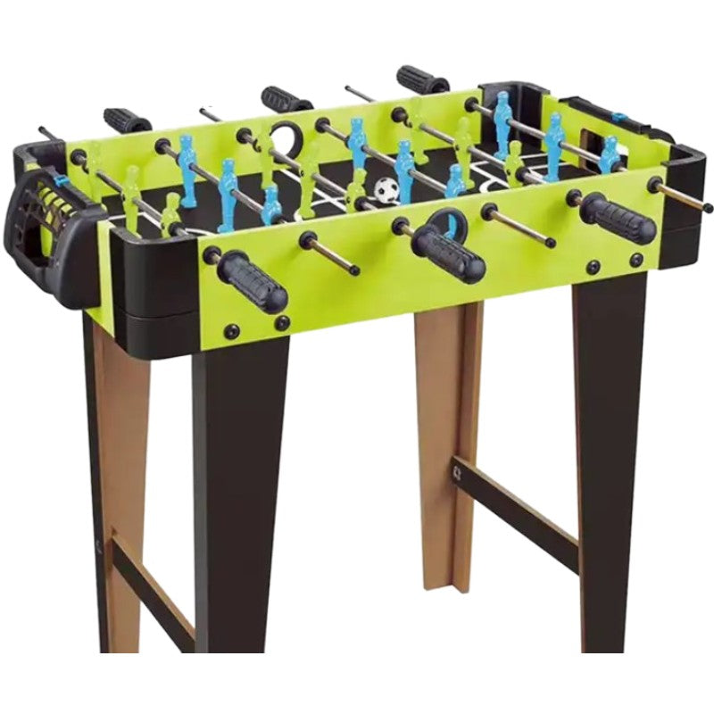 Masa de fotbal cu teren si 18 jucatori Flippy, 6 manere, cu Tablou Scor, din Metal si ABS, 70 x 59 x 64 cm, Design Multicolor, pentru copii/adulti, verde-0