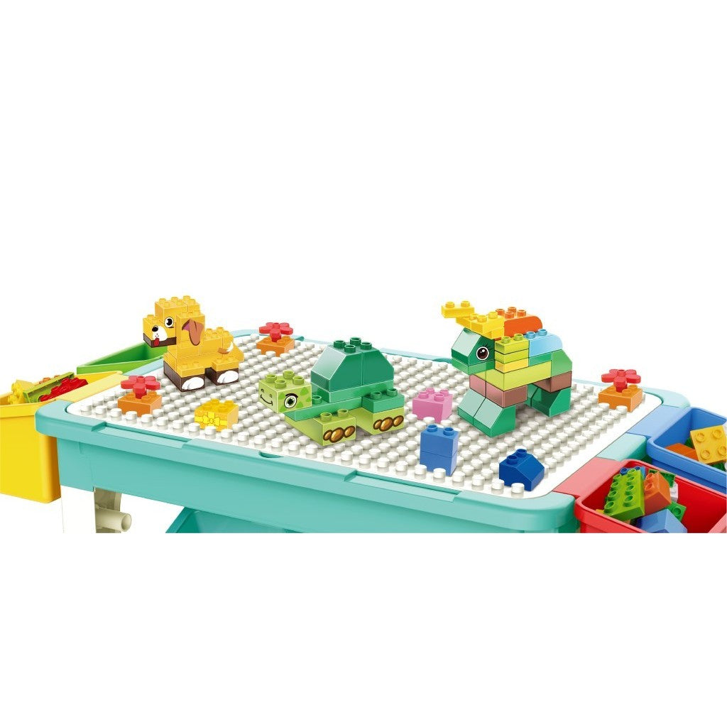 Masa de joaca pentru construit, 69 piese incluse-4