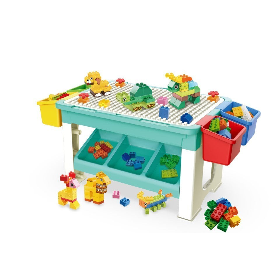 Masa de joaca pentru construit, 69 piese incluse-0