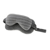 Masca de dormit, Flippy, 2 in 1, cu Tetiera, din Particule de Spuma si Bumbac, Gri Inchis-0