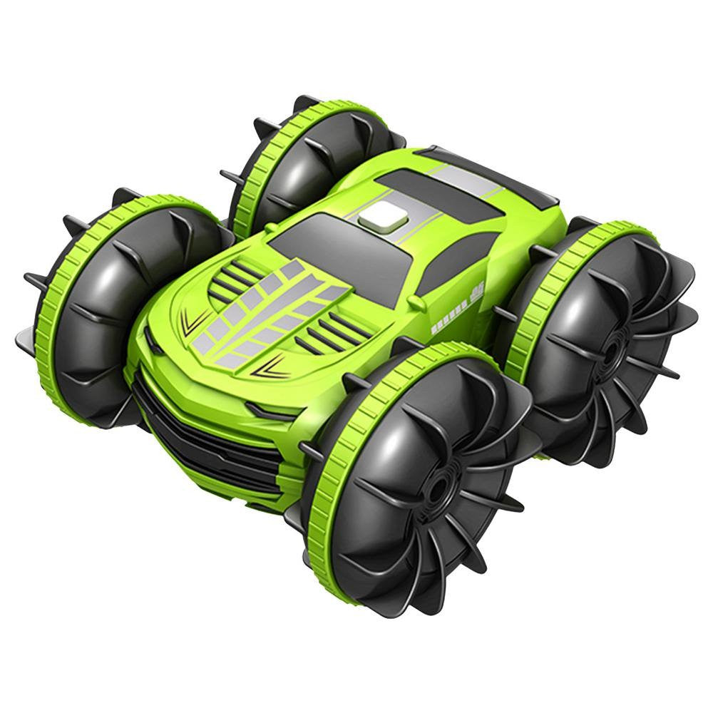 Masina cu telecomanda 2.4G, 360 spin, off road, verde, Flippy-0