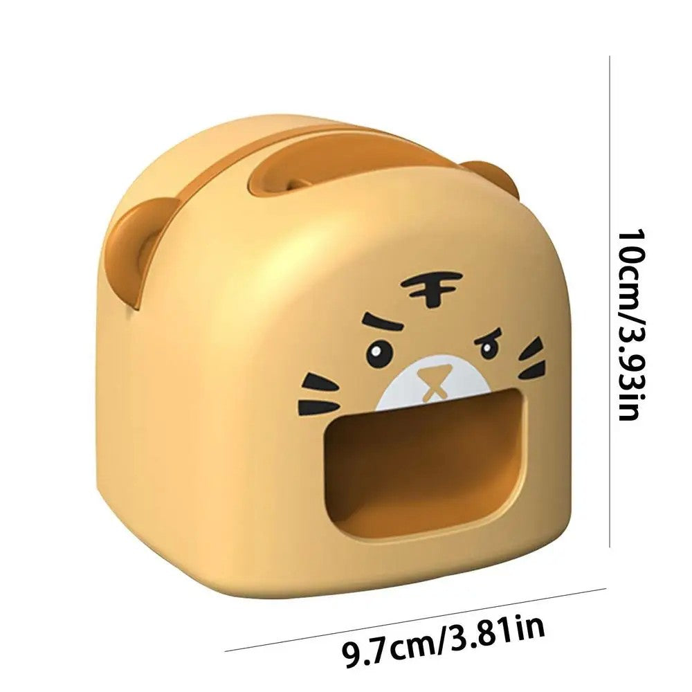 Mașină de Decojit Semințe, Flippy, Mini Deschizător, Model Tigru, Incarcare USB, 9.7x10x8.6 cm, Portocaliu-1