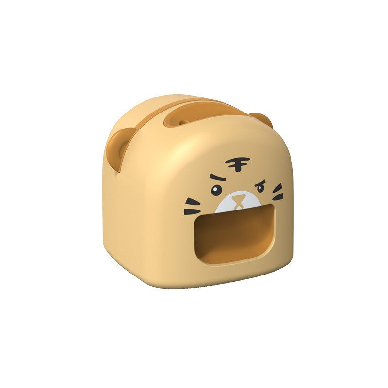Mașină de Decojit Semințe, Flippy, Mini Deschizător, Model Tigru, Incarcare USB, 9.7x10x8.6 cm, Portocaliu-0