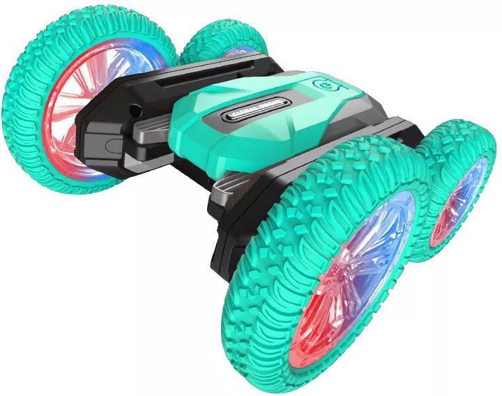 Masina cu telecomanda cu Rotire 360°, Timebox, 4WD, Off-road, lumini LED, Albastru