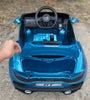 Mașinuța Electrică Copii McLaren 720S GT3 | Licențiată | Roti Spuma EVA | Scaun Piele | 70W | 12V | Albastru Marin