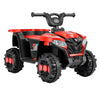 Masinuta Electrica Flippy, pe 4 Roti, Tip ATV, cu Acumulator, Sistem Anti-Rasturnare, Sistem de Lumini si Sunet, 2-5 Ani, 70 x 43 x 48 cm, Rosu-0