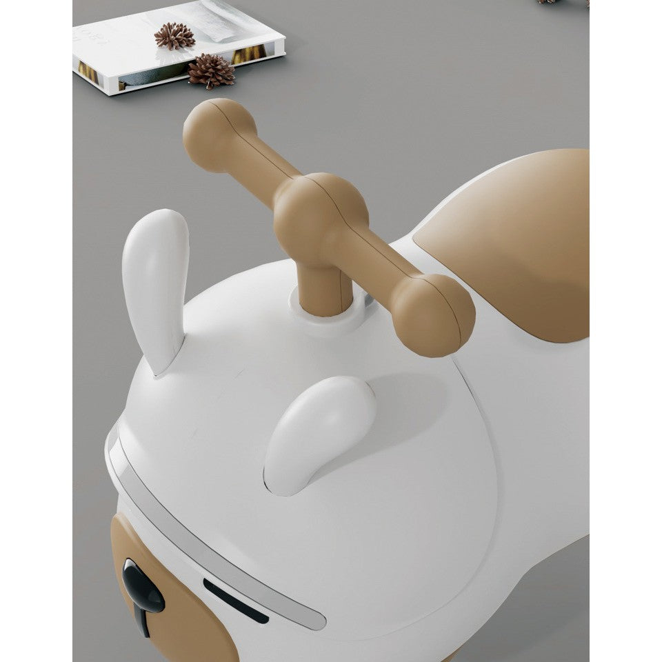 Masinuta Ride-On Flippy, Sistem Anti-Rasturnare, Sistem de Lumini si Sunet, Bluetooth, 1-3 Ani, Model Catel, 43 x 33 x 26 cm, Alb - Maro-4