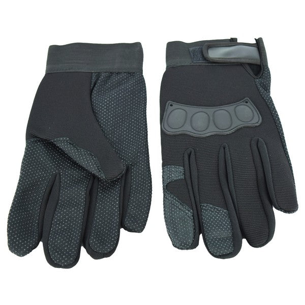 Manusi cu elemente de protectie, cu destinatie Moto, ATV, SSV, QUAD, culoare Neagra-1