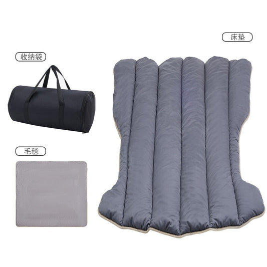 Saltea Speciala de Calatorie, Flippy, Tesla Model Y / 3, Montare pe masina, pentru Camping, Portbagaj, Spate, pentru Dormit in Aer Liber, Geanta si Perna Incluse, Gri-0