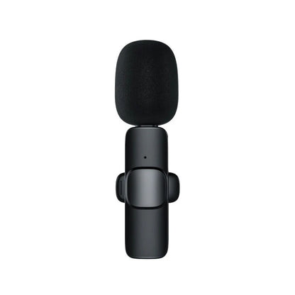 Microfon Lavaliera Wireless, Flippy, 1 Microfon si 1 Receptor 3.5 mm, Autonomie 1-3h, Bluetooth 5.0, >70dB, Baterie 50 mAh, Negru-3