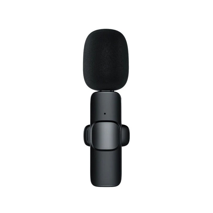 Microfon Lavaliera Wireless, Flippy, 1 Microfon si 1 Receptor 3.5 mm, Autonomie 1-3h, Bluetooth 5.0, >70dB, Baterie 50 mAh, Negru-3
