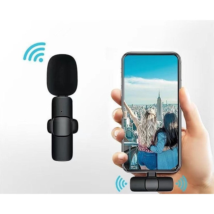 Microfon Lavaliera Wireless, Flippy, 1 Microfon si 1 Receptor 3.5 mm, Autonomie 1-3h, Bluetooth 5.0, >70dB, Baterie 50 mAh, Negru-5
