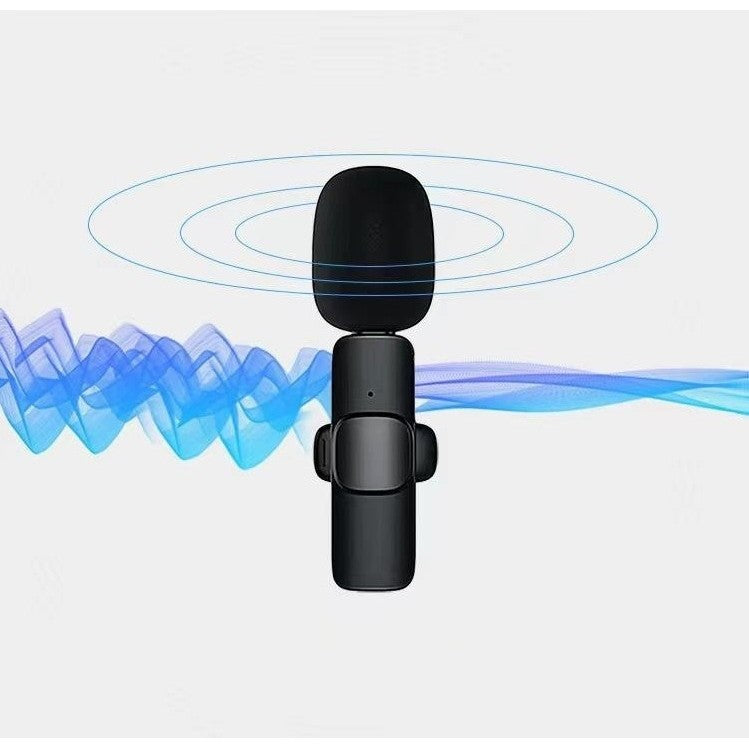 Microfon Lavaliera Wireless, Flippy, 1 Microfon si 1 Receptor Tip C, Autonomie 1-3h, Bluetooth 5.0, 70dB, Baterie 50 mAh, Negru-1