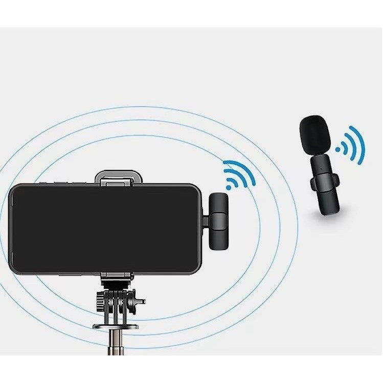 Microfon Lavaliera Wireless, Flippy, 1 Microfon si 1 Receptor Tip C, Autonomie 1-3h, Bluetooth 5.0, 70dB, Baterie 50 mAh, Negru-2