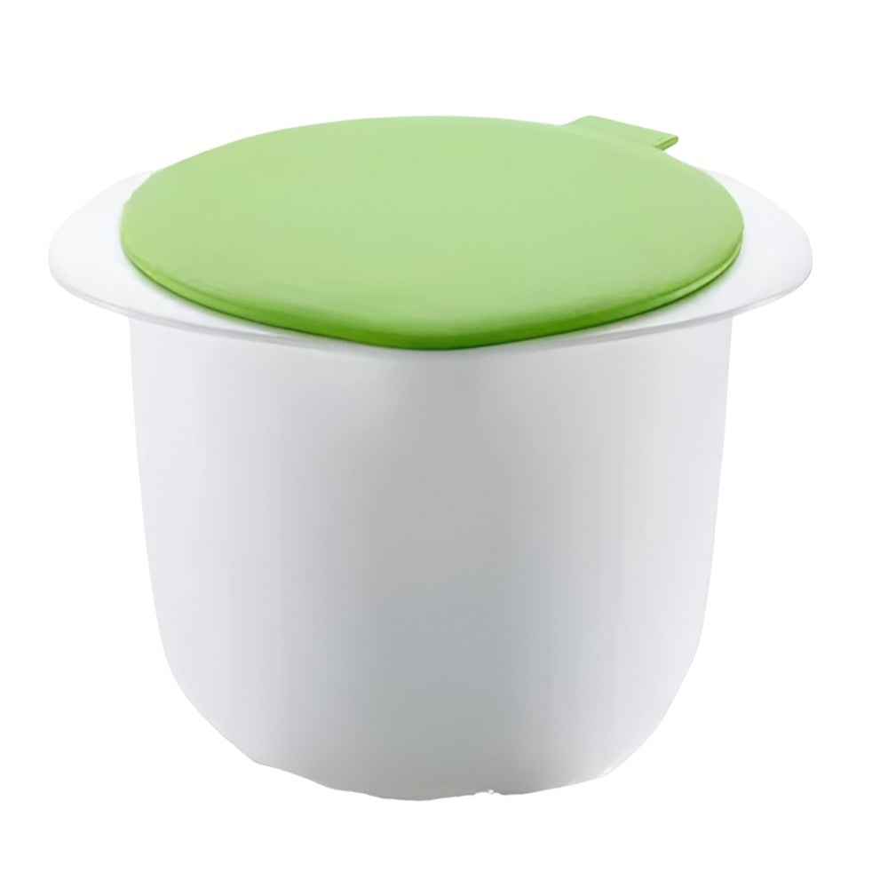 Recipient pentru Preparat Branza, Flippy, Capac de Silicon, Cheese Maker din Plastic, Strecuratoare, 17x14.5x12.8 cm, Alb-0