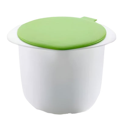 Recipient pentru Preparat Branza, Flippy, Capac de Silicon, Cheese Maker din Plastic, Strecuratoare, 17x14.5x12.8 cm, Alb-0