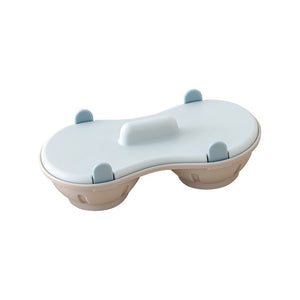 Recipient din Plastic Flippy, pentru PRegatit Oua la Microunde, 2 vase, Albastru-0