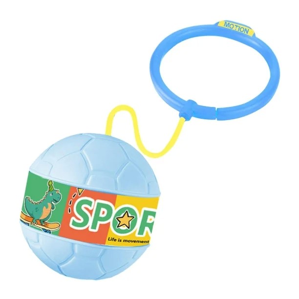 Minge pentru Sarit, Flippy, Tip Coarda Hula Hoop, Cerc 12 cm, Coarda 52 cm, Minge 12 x 11 cm, Functie Iluminat, 4-6 Ani, Plastic, Albastru-2