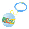 Minge pentru Sarit, Flippy, Tip Coarda Hula Hoop, Cerc 12 cm, Coarda 52 cm, Minge 12 x 11 cm, Functie Iluminat, 4-6 Ani, Plastic, Albastru-0