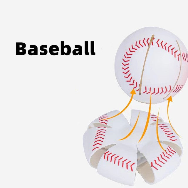 Minge UFO baseball Flippy cu deformare, diametru 8 cm, 3 ani +, interactiva, minge magică OZN zburator, minge zburătoare, Alb-5