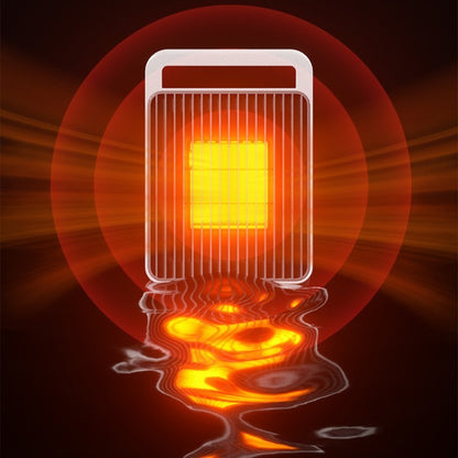 Mini Aeroterma, Flippy, Mini Radiator Electric, Putere 900 W, Buton cu 2 Trepte de Temperatura, Inchidere Automata, cu Maner de Prindere, 15x10.3x21 cm, Alb/ Negru-8