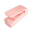 Mini Aparat de Sigilat Pungi cu Baterii, Flippy, Etansare prin Caldura, Spate Magnetic, Portabil, 9.7x3 cm, Roz-0