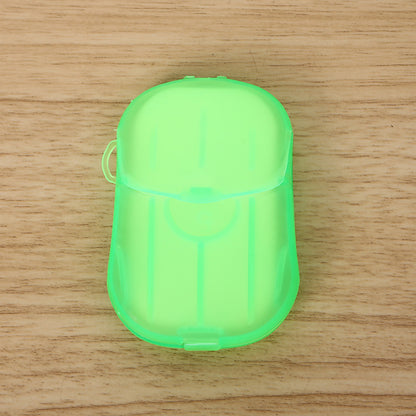Mini Cutie de Sapun din Hartie, Flippy, de Unica Folosinta, Portabila, Potrivit pentru Calatorii, 20 buc, Verde-1