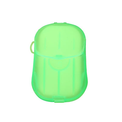 Mini Cutie de Sapun din Hartie, Flippy, de Unica Folosinta, Portabila, Potrivit pentru Calatorii, 20 buc, Verde-7