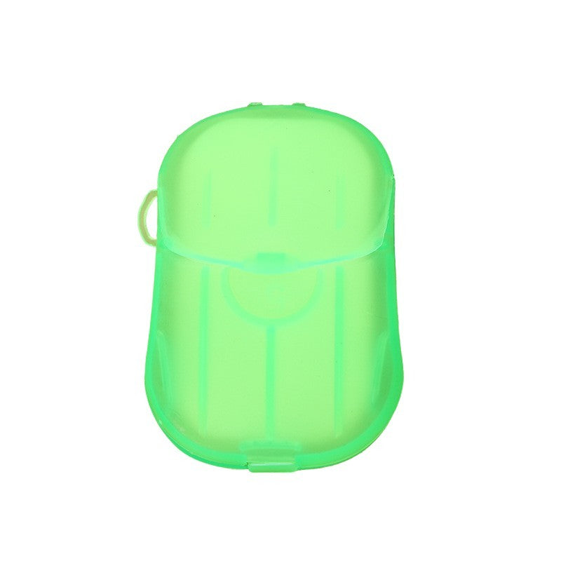 Mini Cutie de Sapun din Hartie, Flippy, de Unica Folosinta, Portabila, Potrivit pentru Calatorii, 20 buc, Verde-7