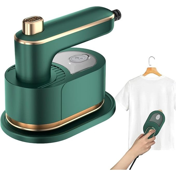 Mini Fier de Calcat, Flippy, Pliabil si Portabil, Calcare Verticala/Orizonala, cu Abur, 50 ml, 40W, 10.5 x 12 cm, Verde-3