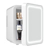 Mini frigider cosmetice, Flippy, dubla functie de incalzire/racire, portabil, 8L, alb