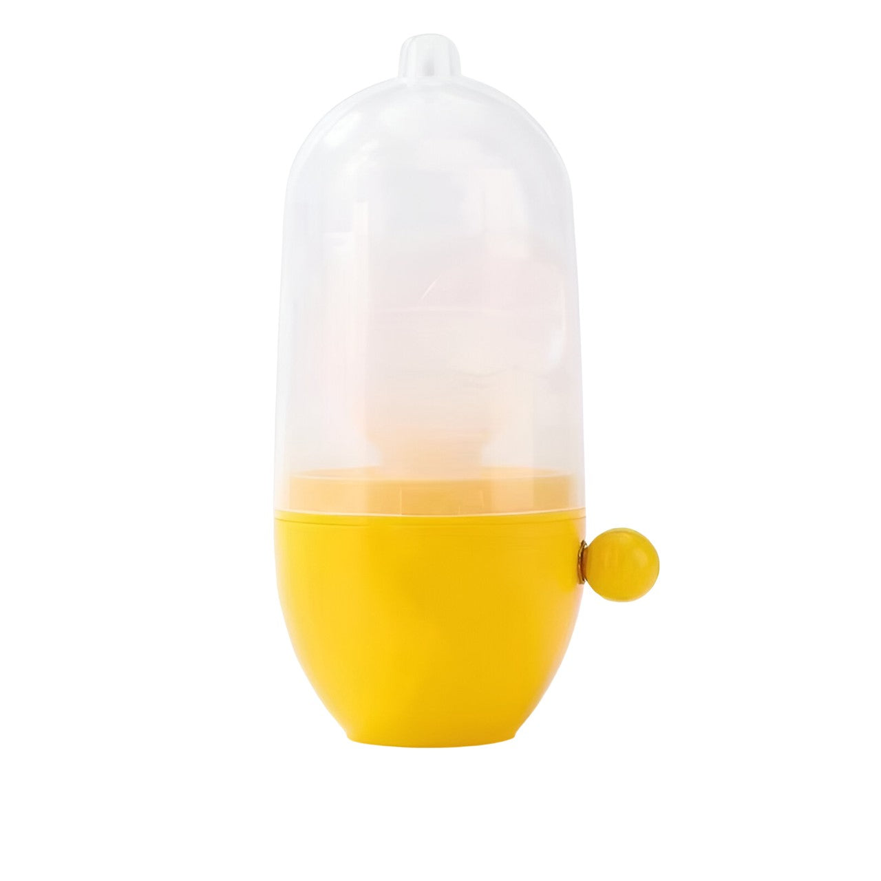 Mini Shaker Manual pentru Oua, Flippy, pentru Galbenusuri si Albusuri, Mixer Amestecare, 15x6 cm, Galben-0