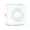 Mini Imprimanta Foto Portabila, Flippy, 5 Role de Hartie Termica, 5 Role Autocolante, 3 Role Colorate, Pixuri, Incarcare USB, Model Pisica, Alb Verde-0